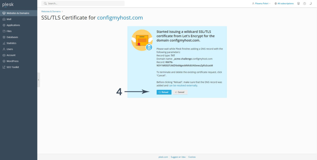 ติดตั้ง SSL ของ Let's Encrypt